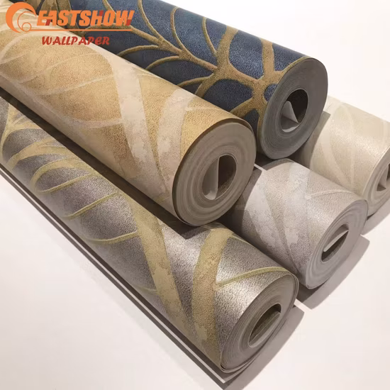 Decoración al por mayor, diseños de papel tapiz líquido italiano no tejido para el hogar, revestimiento de paredes personalizado para habitación