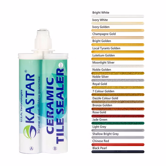 Muestras gratuitas de epoxi líquido resistente al agua, sellador colorido de lechada para baldosas cerámicas