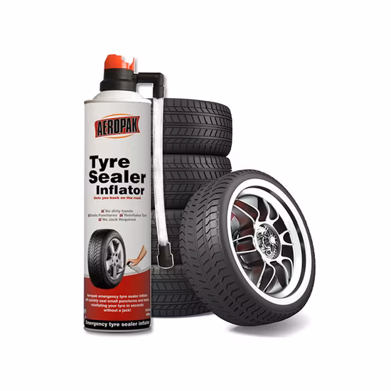 Reparación de neumáticos pinchados de emergencia y sellador de inflado para bicicletas/coches con spray de reparación de neumáticos